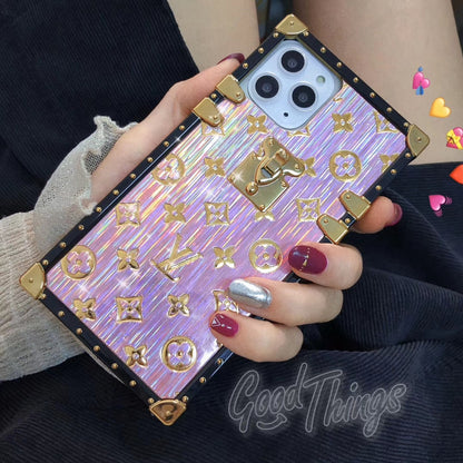 Luxury square silica gel phone case