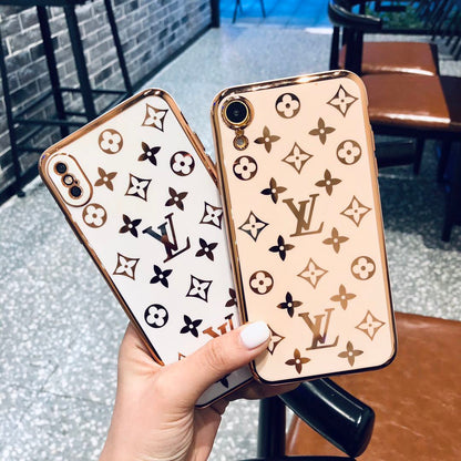 Luxury electroplating letter phone case