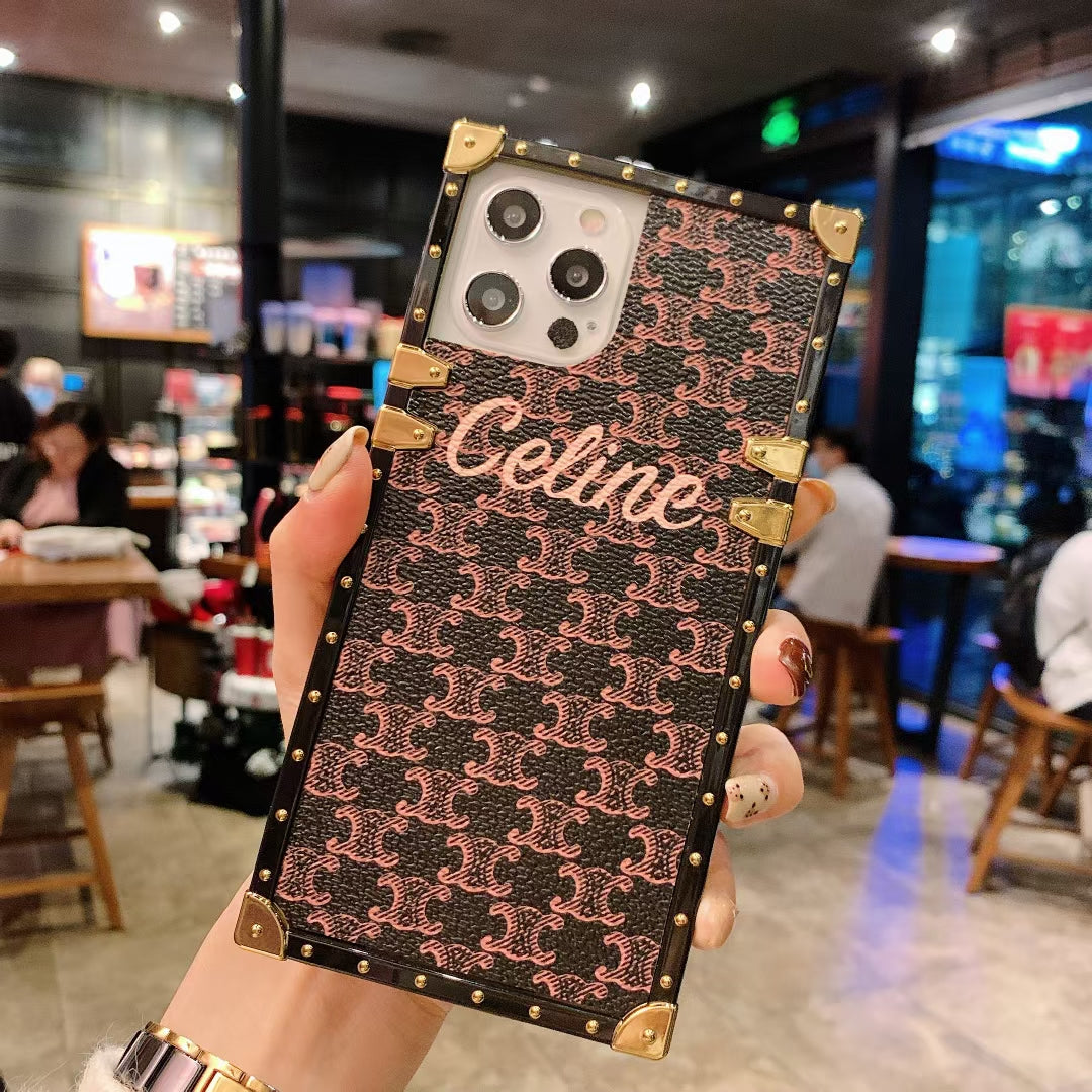 Luxury square phone case for samsung