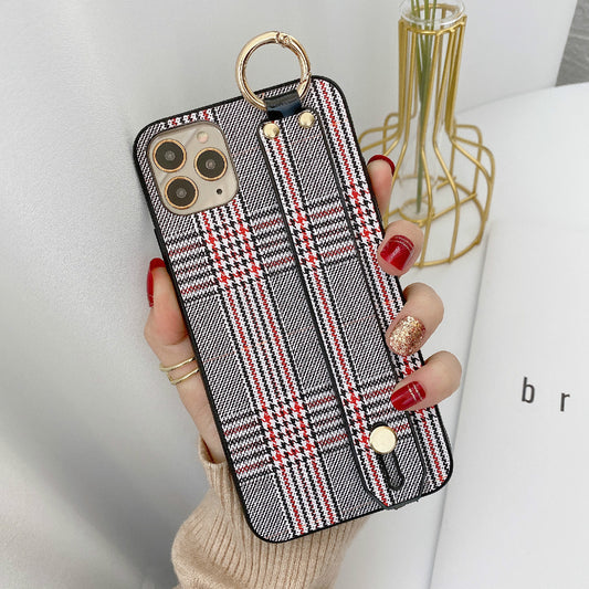 Retro Check Wristband Phone Case for iphone