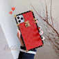 Vintage embossed square phone case For samsung