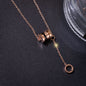 Fading titanium steel waist pendant necklace
