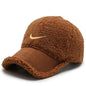 Lamb hair baseball cap
