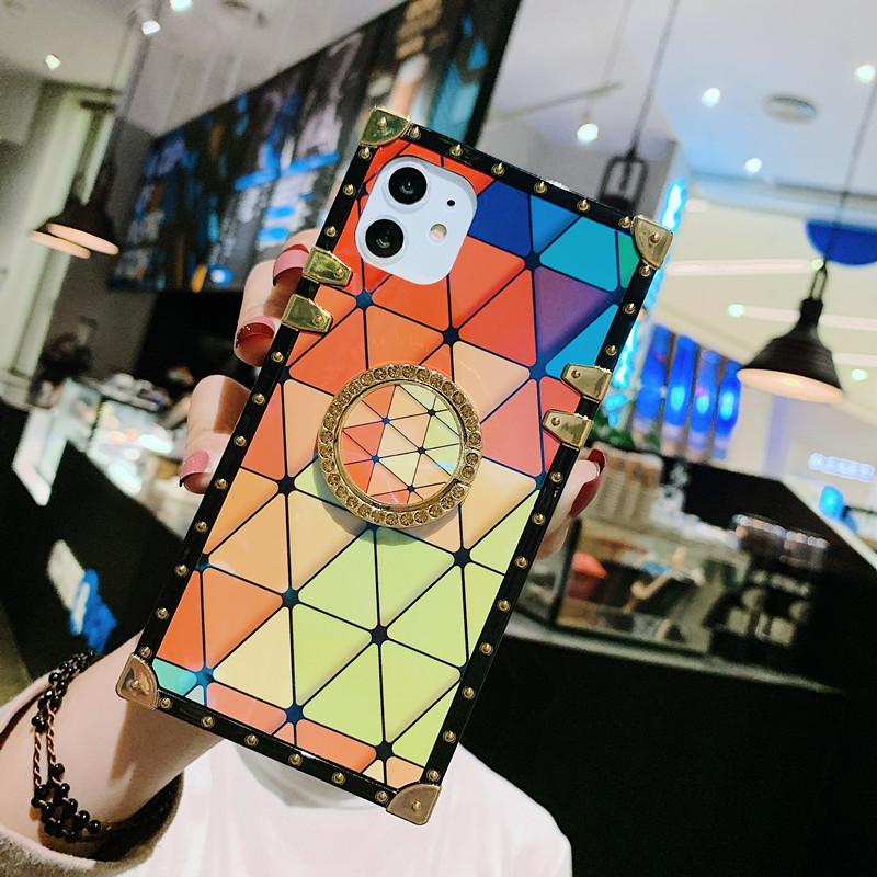 Blu-ray lattice  bracket phone case - LVCASE