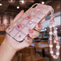 Rhinestones Shell Pattern Bracelet Phone Case