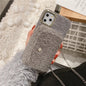Plush wallet phone case
