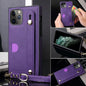 Wallet card lanyard phone case