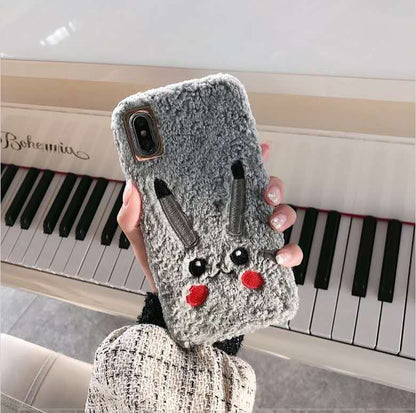 Pikachu Plush Phone Case