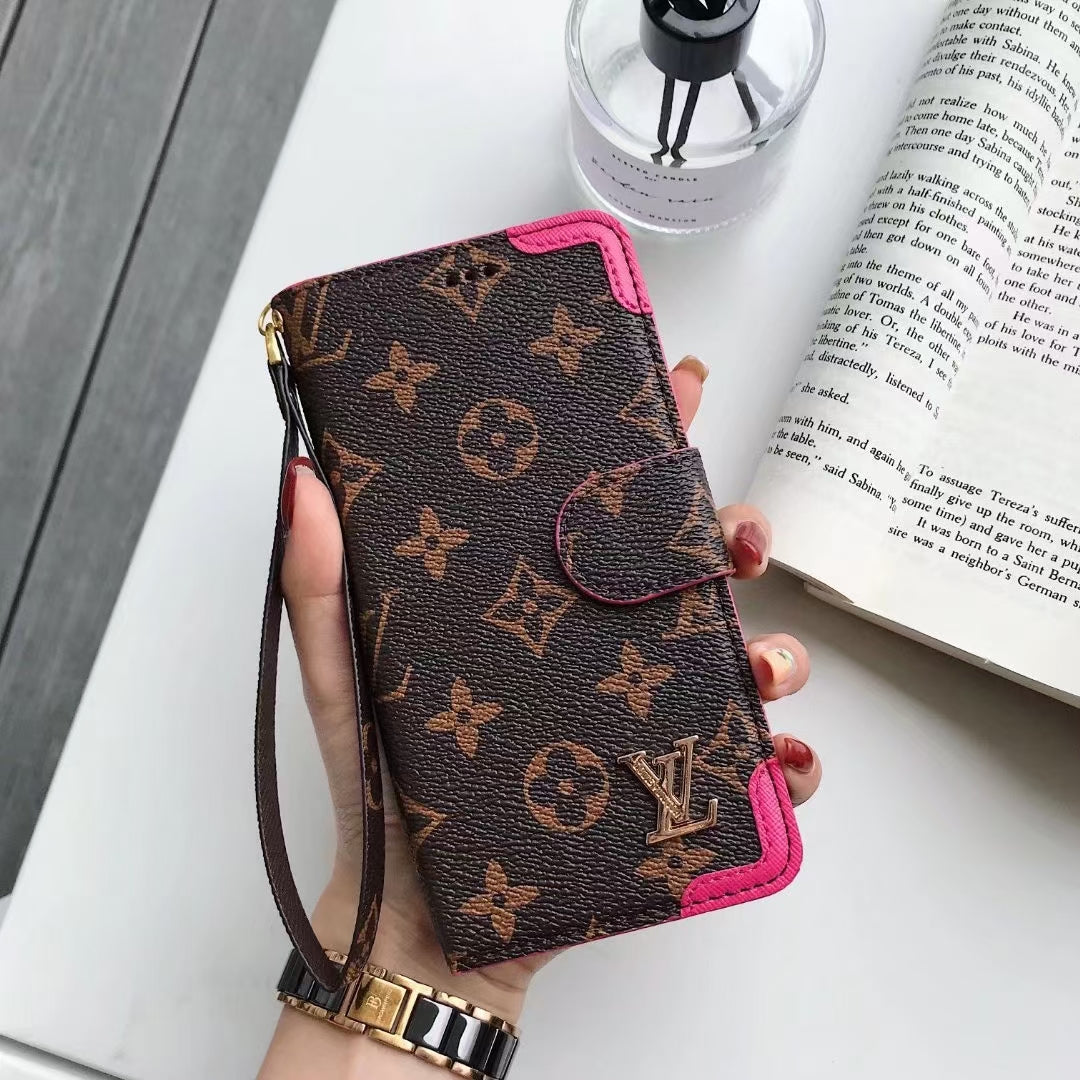 Luxury leather Card bag phone case