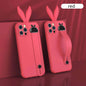 Rabbit ear silicone wristband phone case