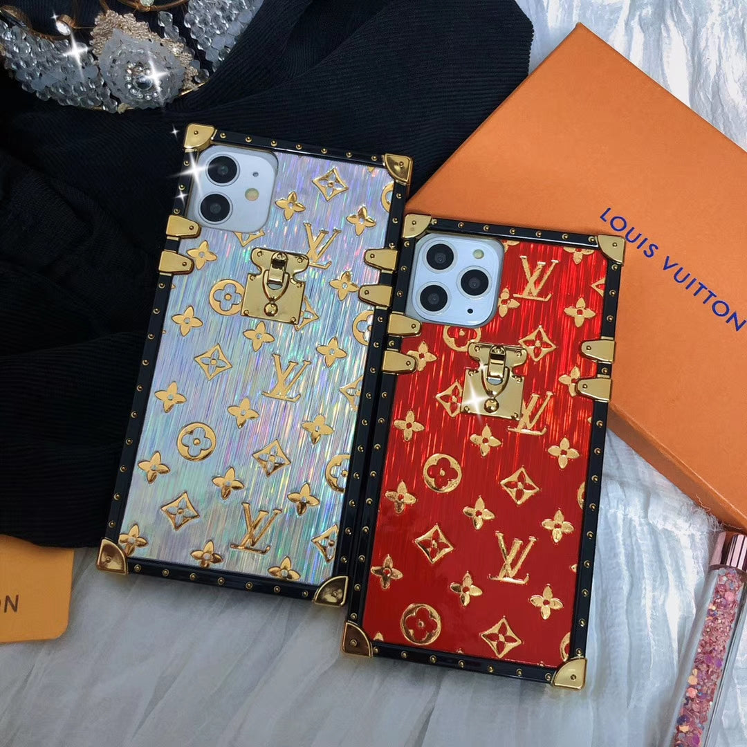 Luxury square silica gel phone case