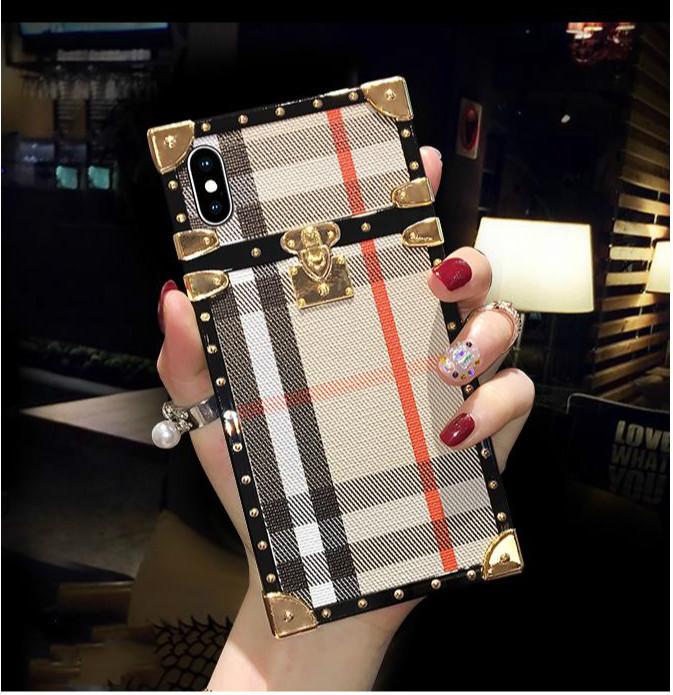 Square Retro Plaid phone case - LVCASE
