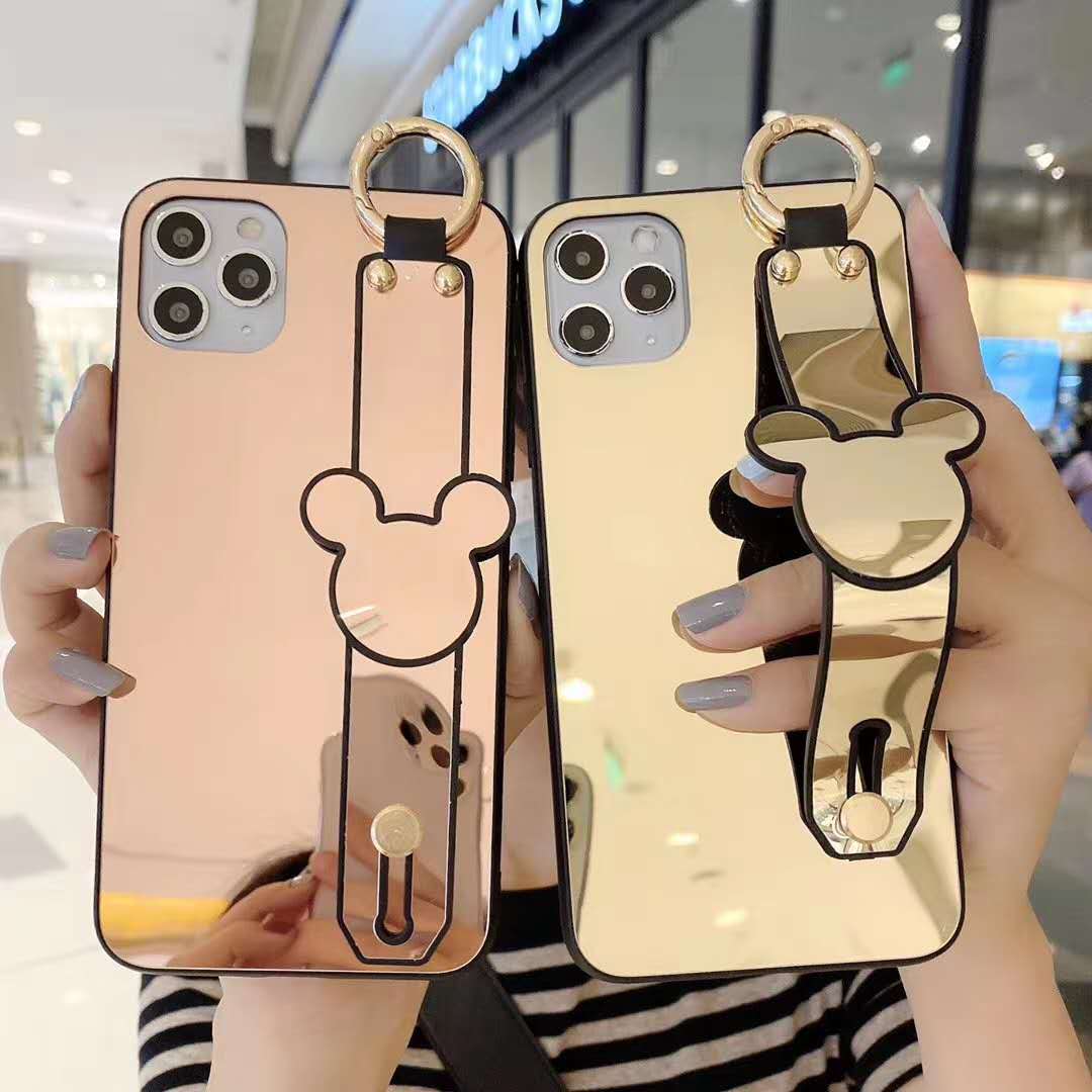 Mirror wrist phone case