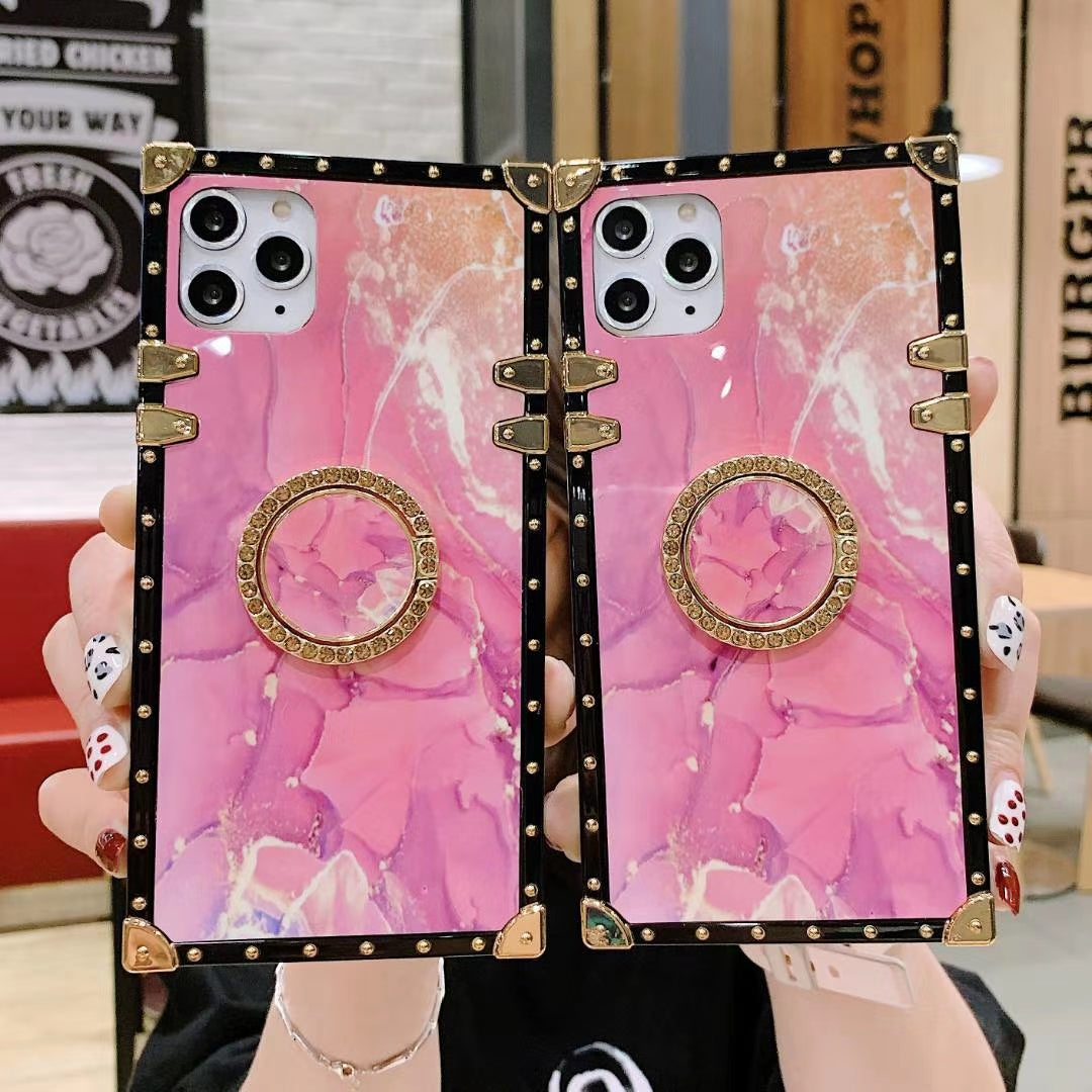 Pink square phone case for Samsung
