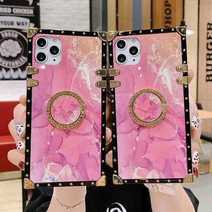Pink square phone case for Samsung