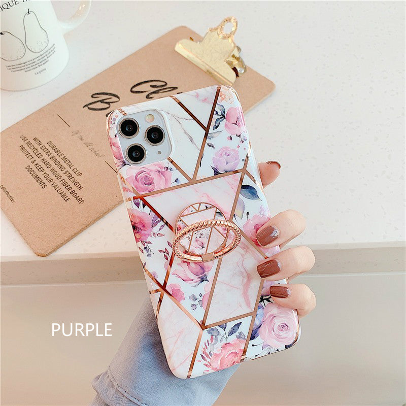 Finger Ring Holder Marble Case