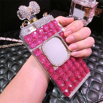 Diamond perfume bottle phone case - LVCASE