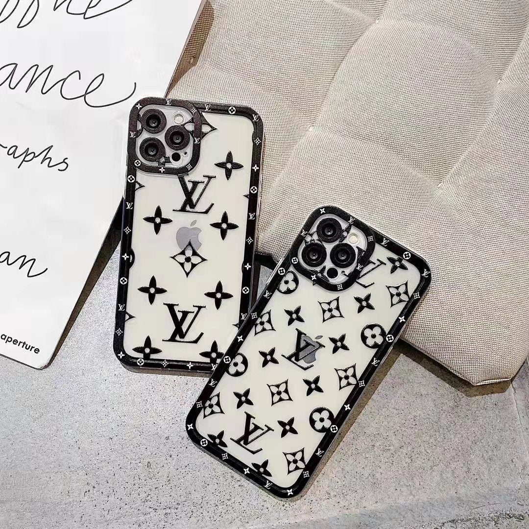 Letter printed transparent phone case for iPhone