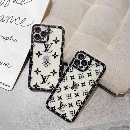 Letter printed transparent phone case for iPhone