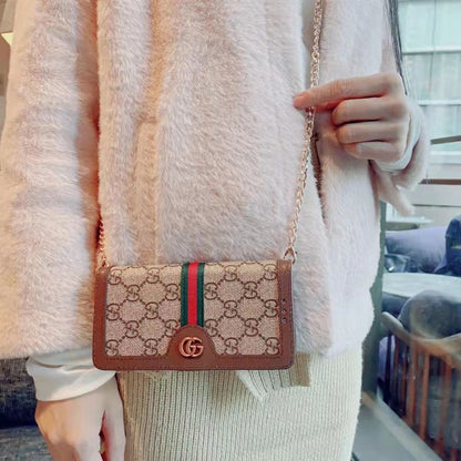 Fashion Crossbody metal Chain universal mobile phone case