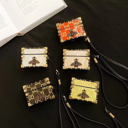 Bronzing printing Square phone case and Airpods case