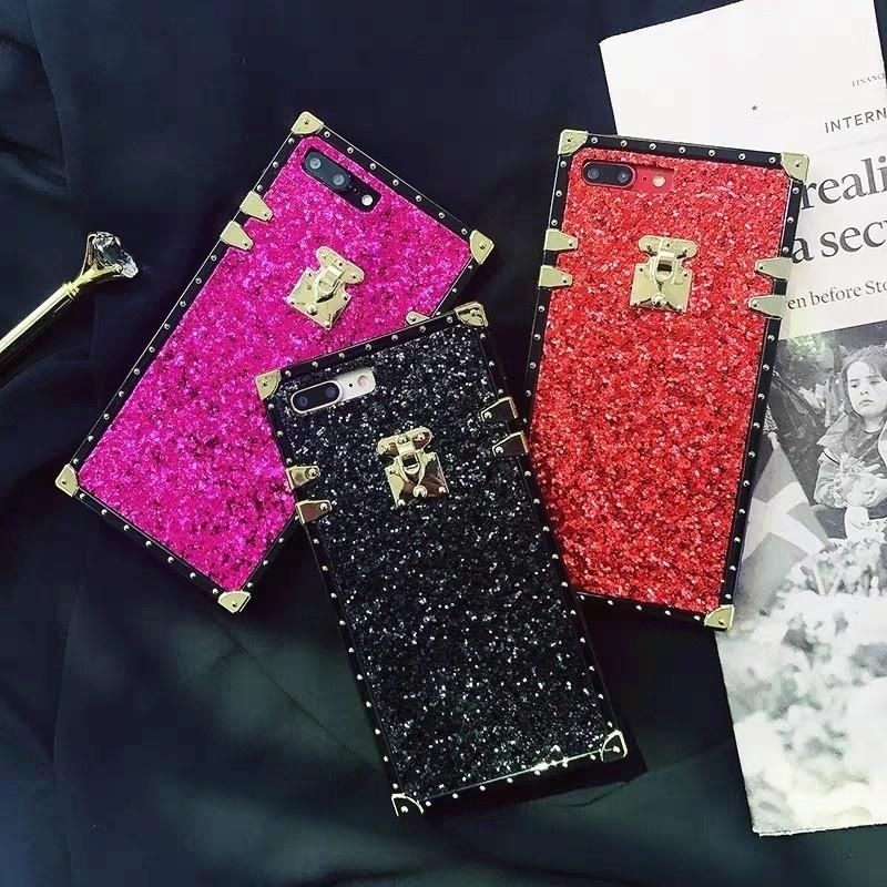 Bling square phone case for samsung