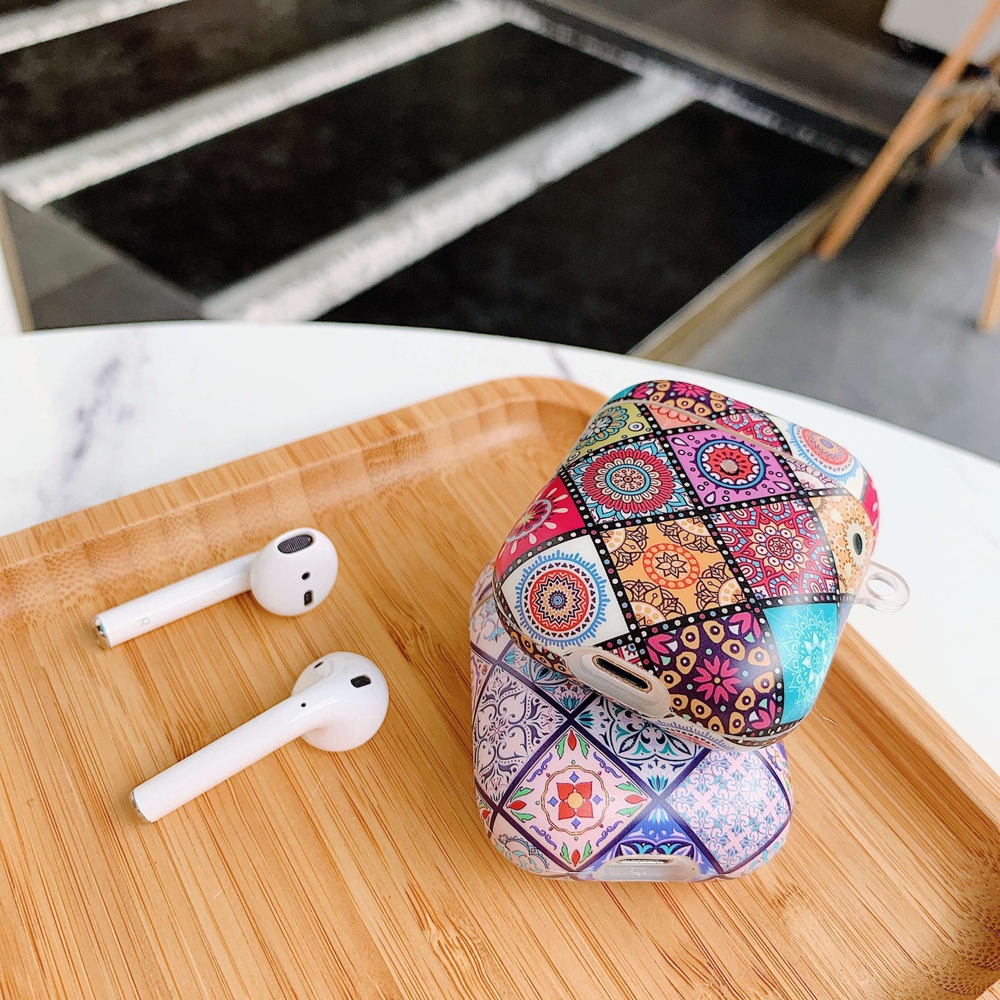 Rhombus retro pattern  Airpods case