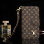 Retro flower wallet leather phone case