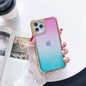 Electroplating gradient three-in-one phone case