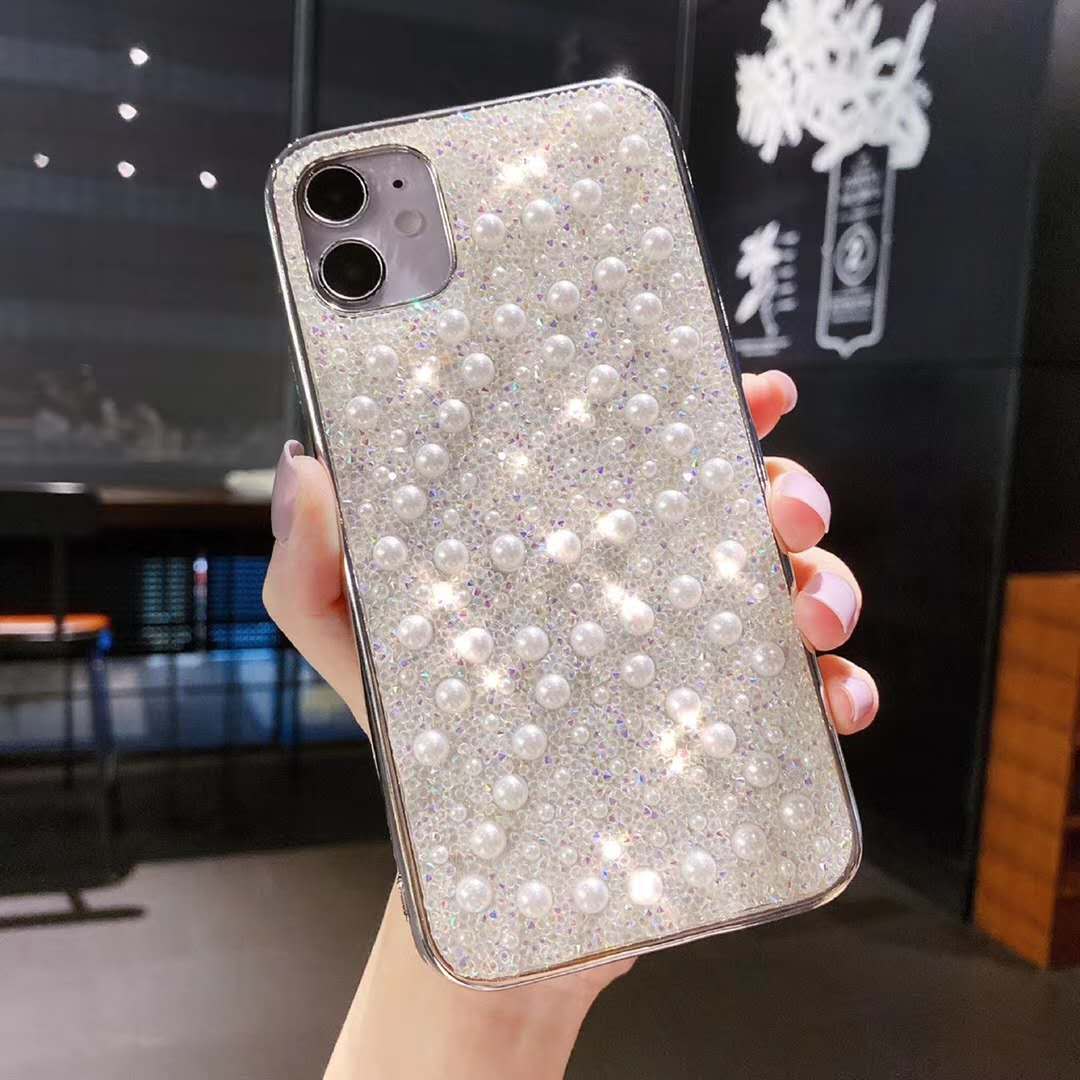 Pearl Rhinestone Phone Case