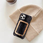 Crocodile pattern stand phone case