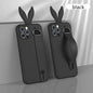 Rabbit ear silicone wristband phone case