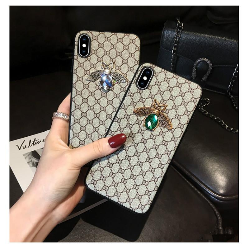 Rhinestone bee lanyard phone case for Samsung