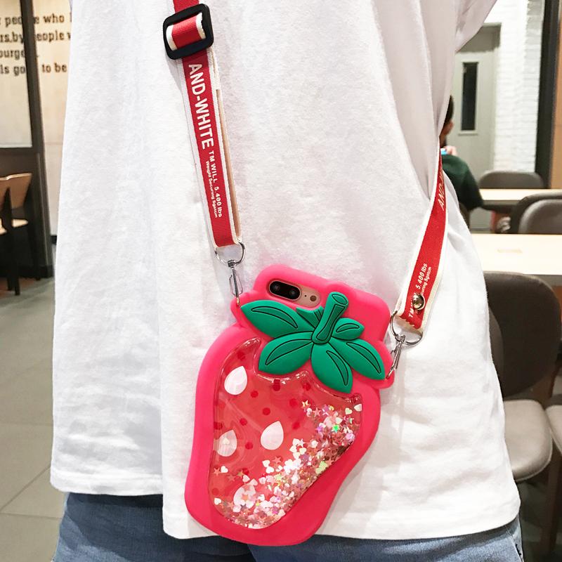 strawberry  quicksand  phone case - LVCASE
