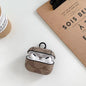 Retro flower leather Airpods case