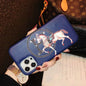 Leather crystal phone case
