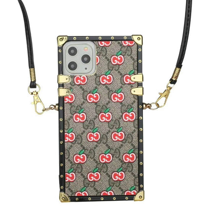 Fashion square diagonal phone case and Airpods case