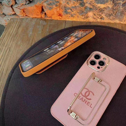 Fashion wrist integrated stand phone case for iPhone