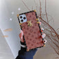 Vintage embossed square phone case For samsung