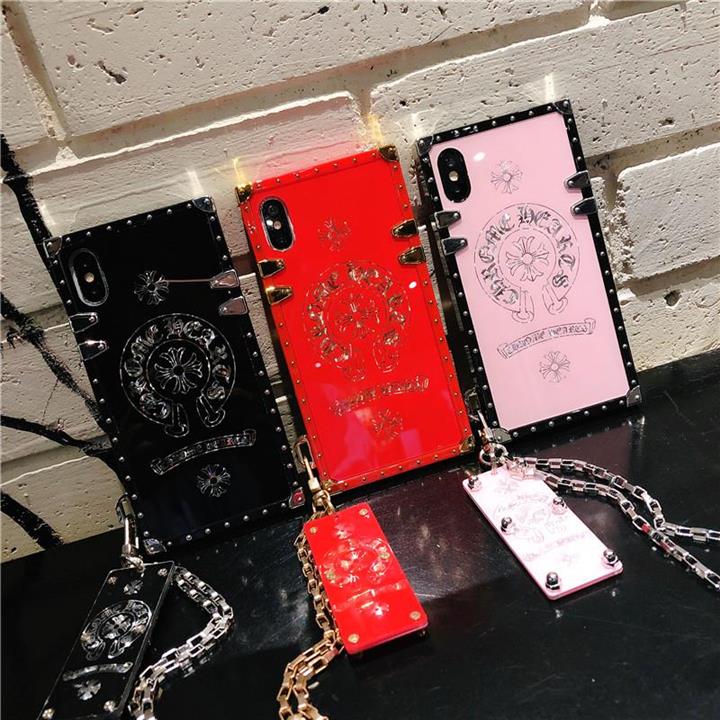 Fashion chain square phone case for Samsung