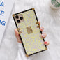 Fashion color beads square phone case for Samsung