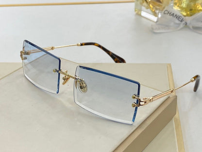 6 COLORS CONJOINED LENS RIMLESS SUNGLASSES