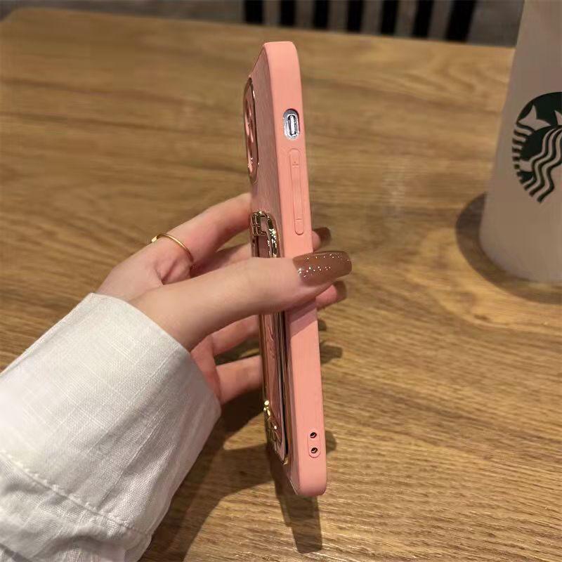 Fashion wrist integrated stand phone case for iPhone