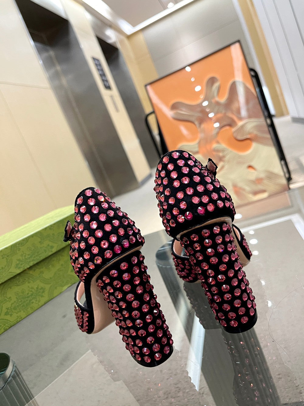 2023 GG Flash Diamond High Heel Sandals - S23