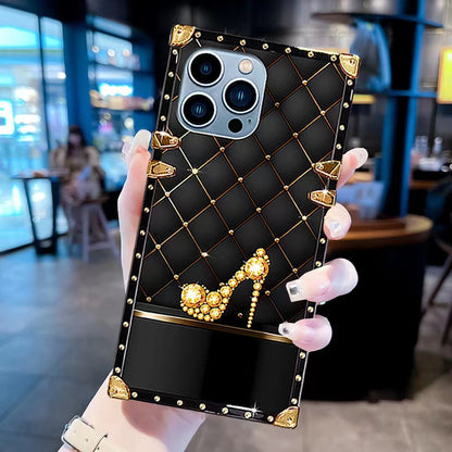 Luxury Diamond Square Phone Case for iPhone
