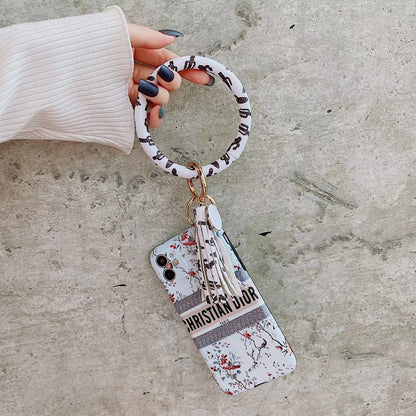 Fashion flowers bracelet phone case