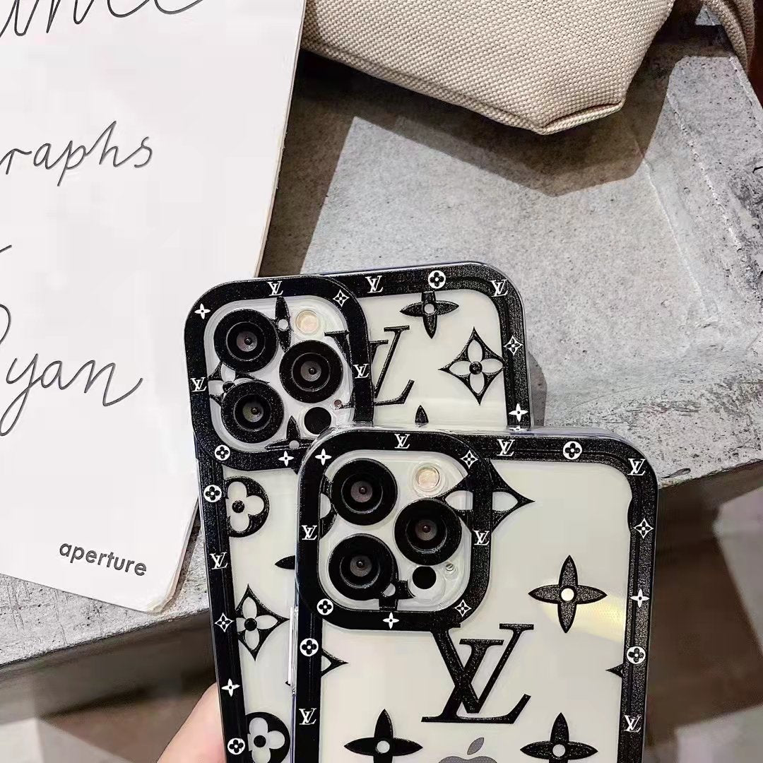 Letter printed transparent phone case for iPhone