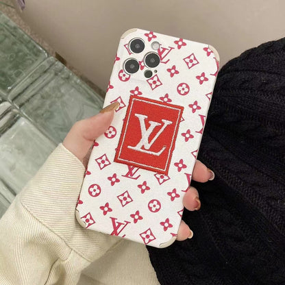 Embroidered anti-drop phone case