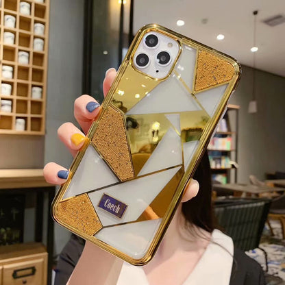 Luxury pearl plating phone case