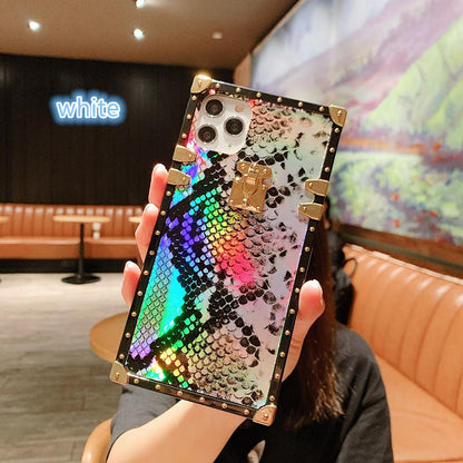 Blu-ray snake pattern lanyard phone case - LVCASE